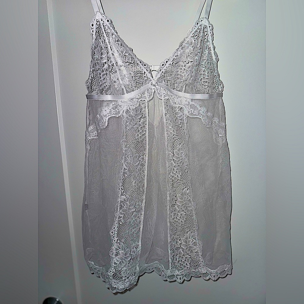 White Neglige Top
